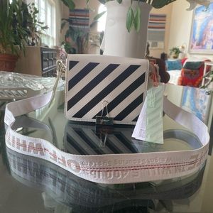 Off-White Binder Clip Crossbody Bag
